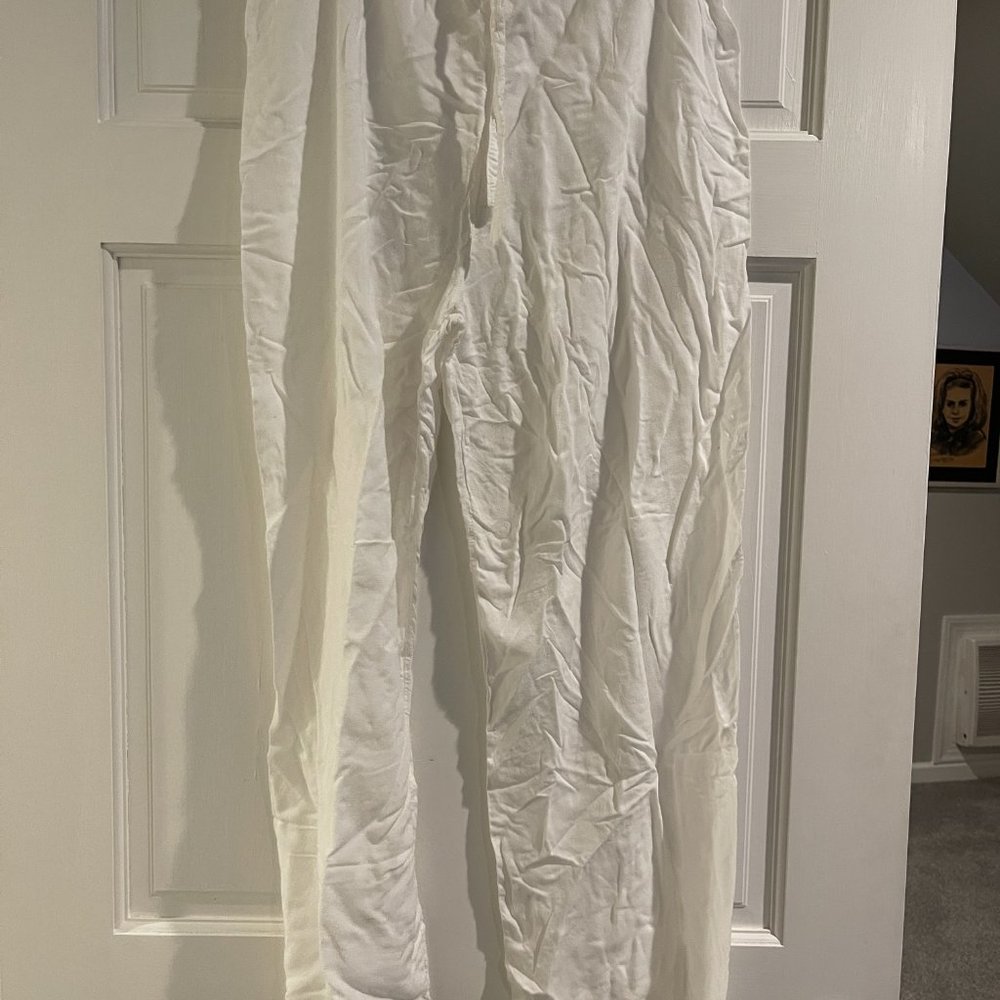 Roberta Roller Rabbit Linen Drawstring White Pants - One Size - Picture 2 of 3